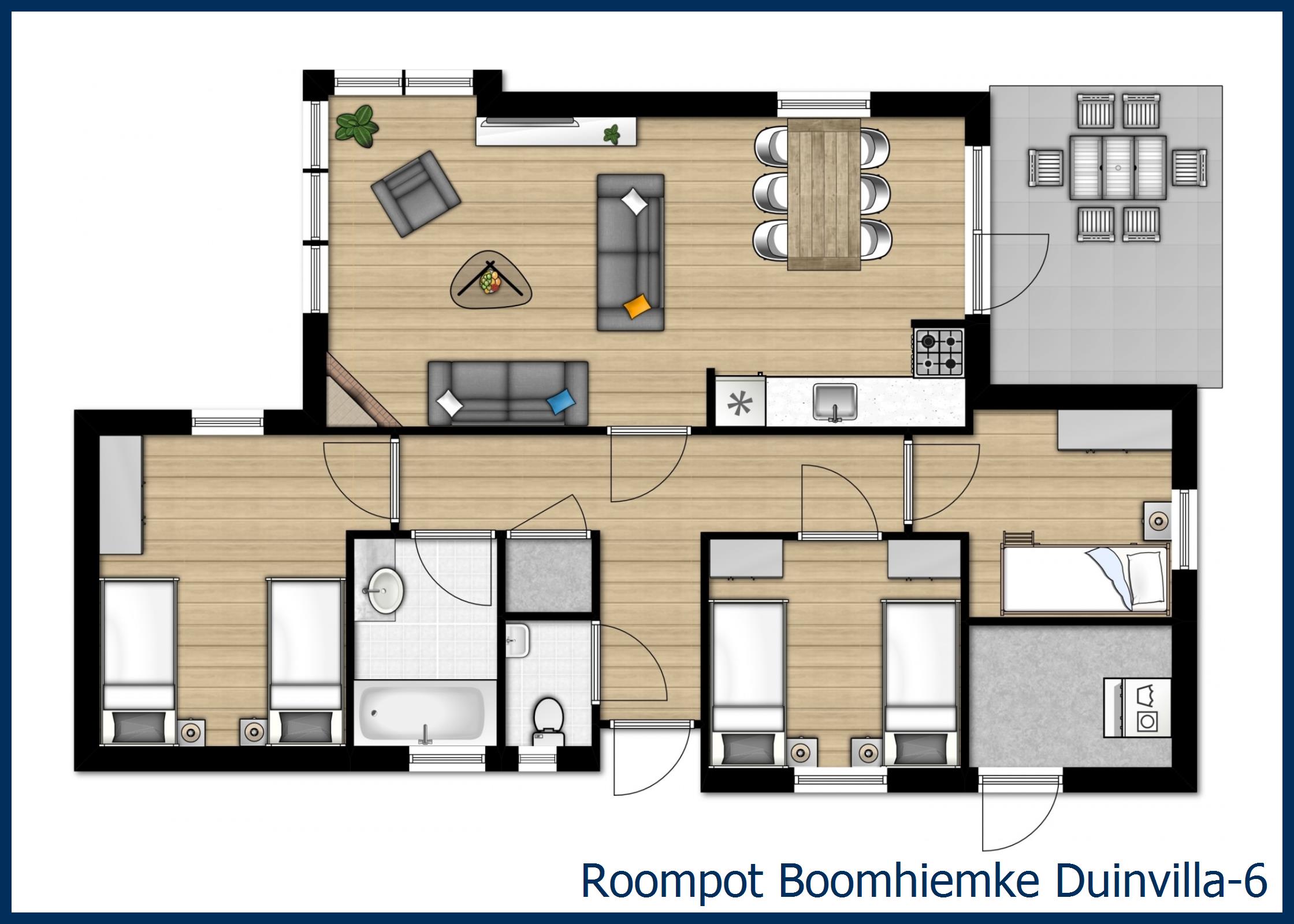 Bungalow Duinvilla-6 à Boomhiemke