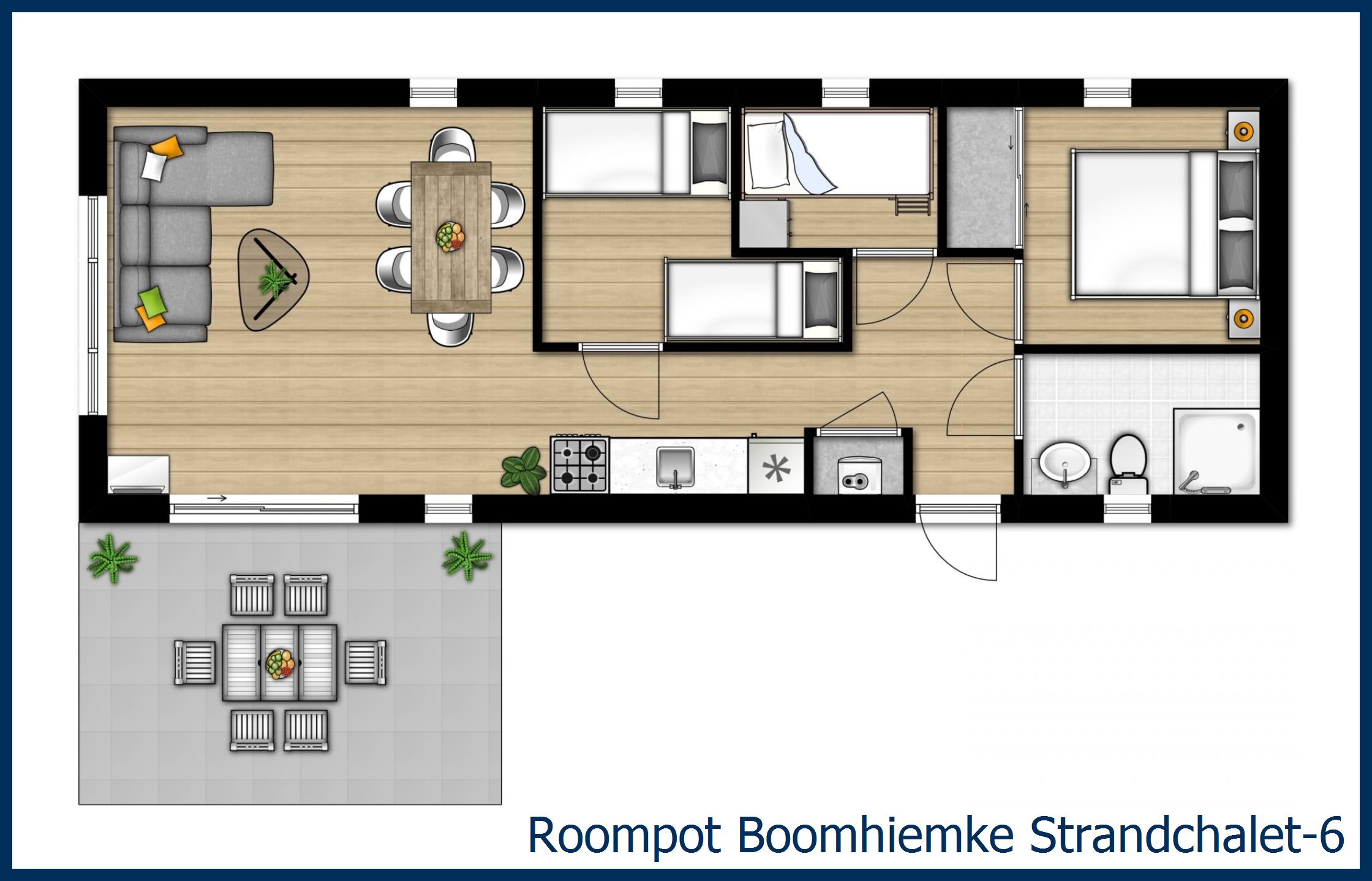 Chalet Strand-6 à Boomhiemke