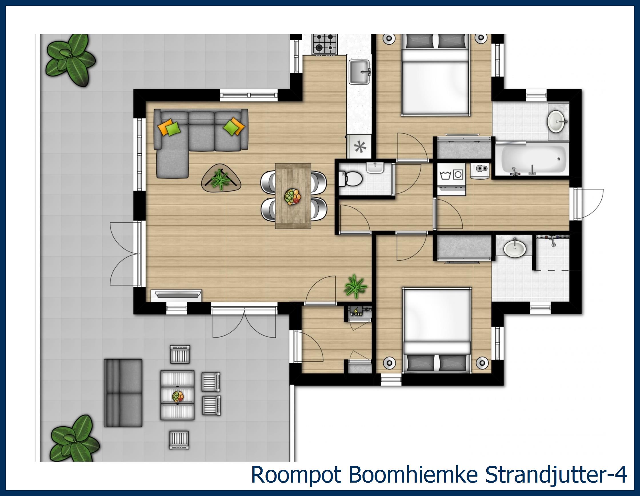 Bungalow Strandjutter-4 à Boomhiemke