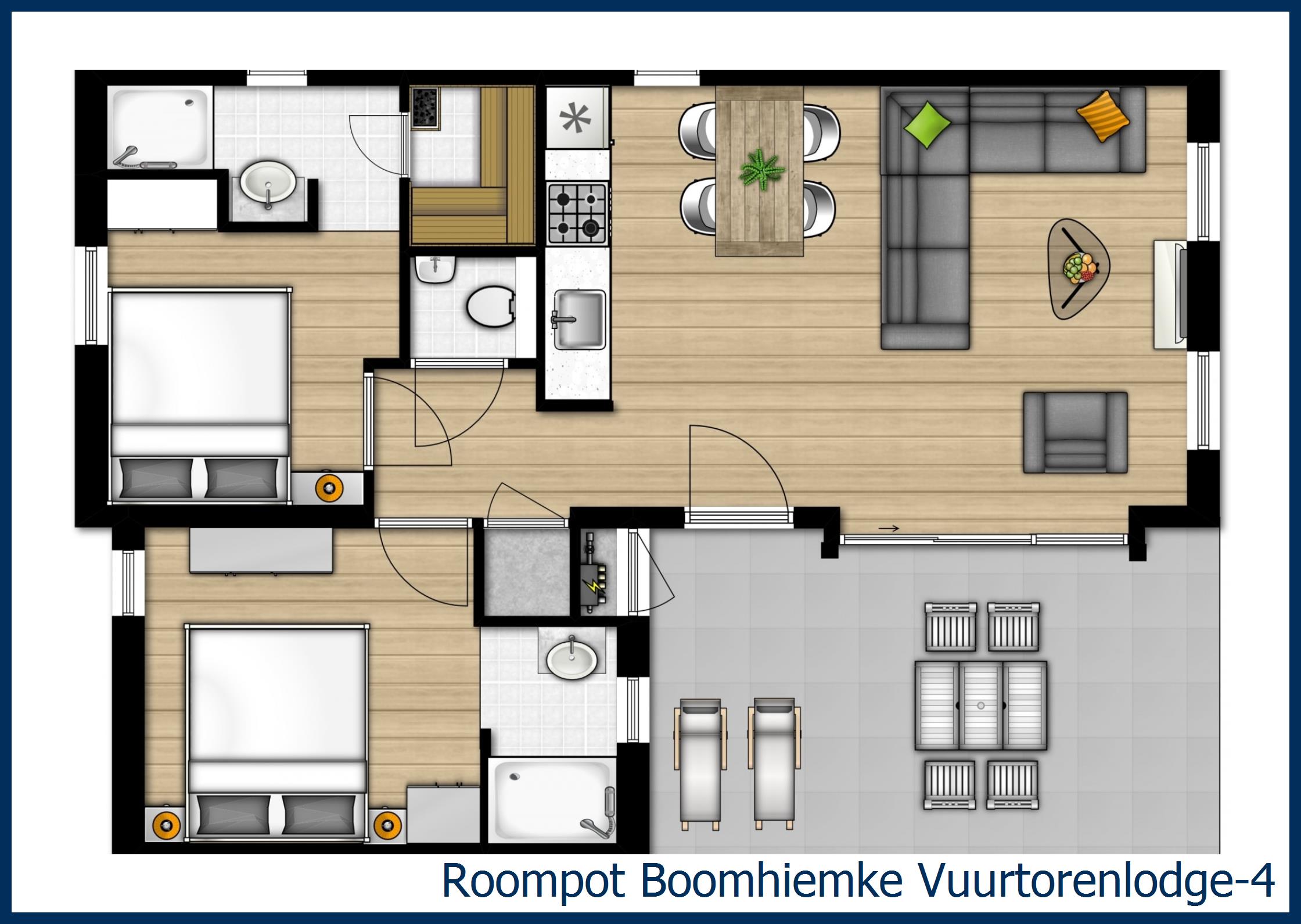 Pavillon Vuurtorenlodge-4 à Boomhiemke