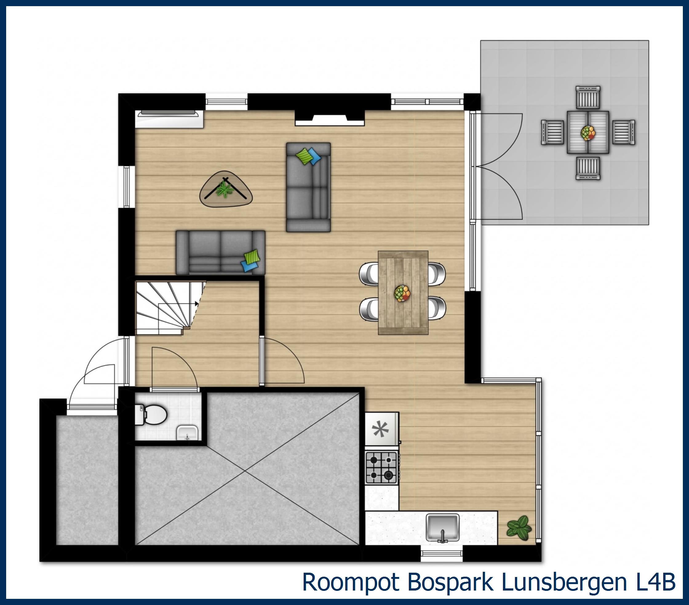 Bungalow L4B in Bospark Lunsbergen