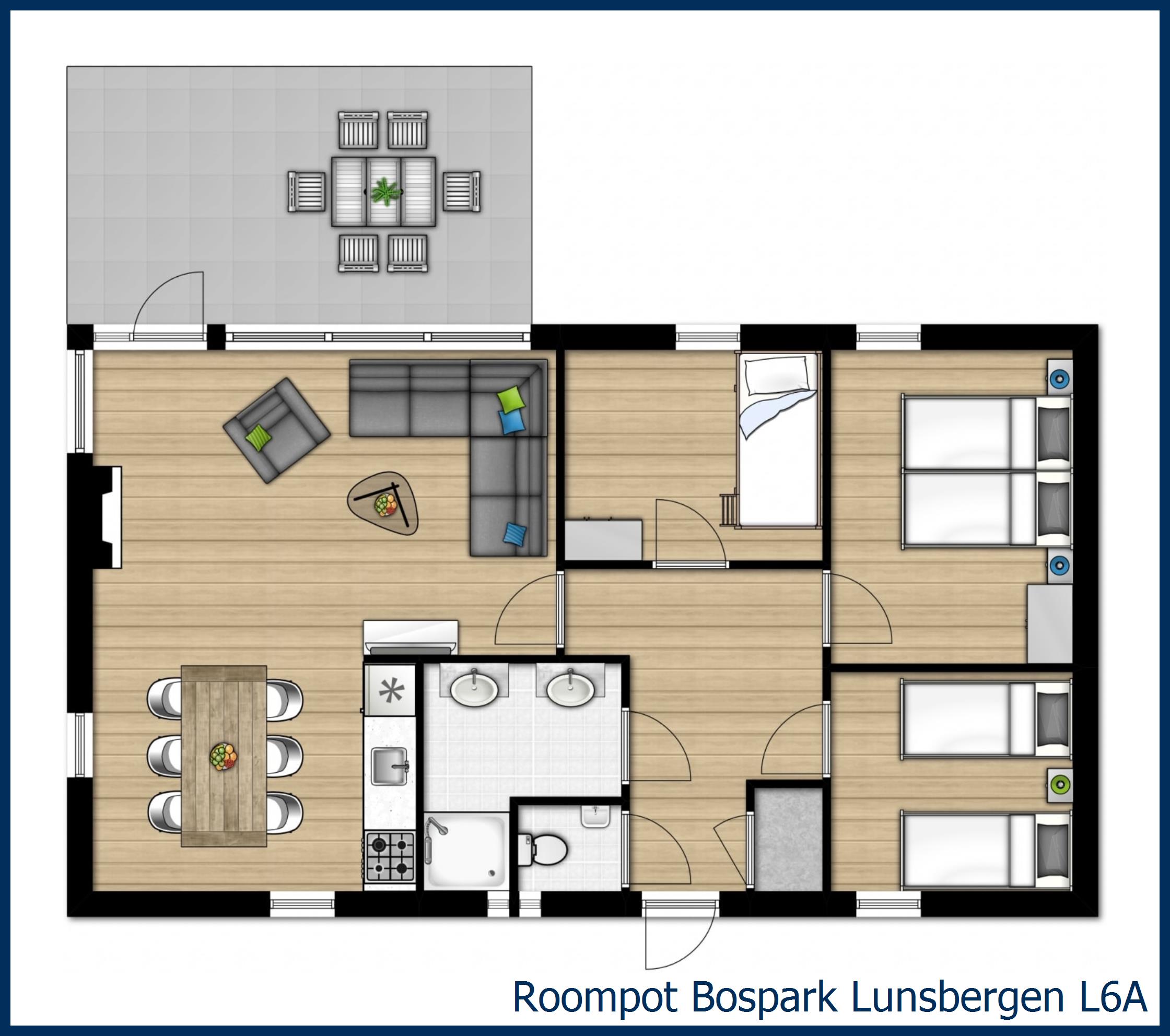 Bungalow L6A à Bospark Lunsbergen