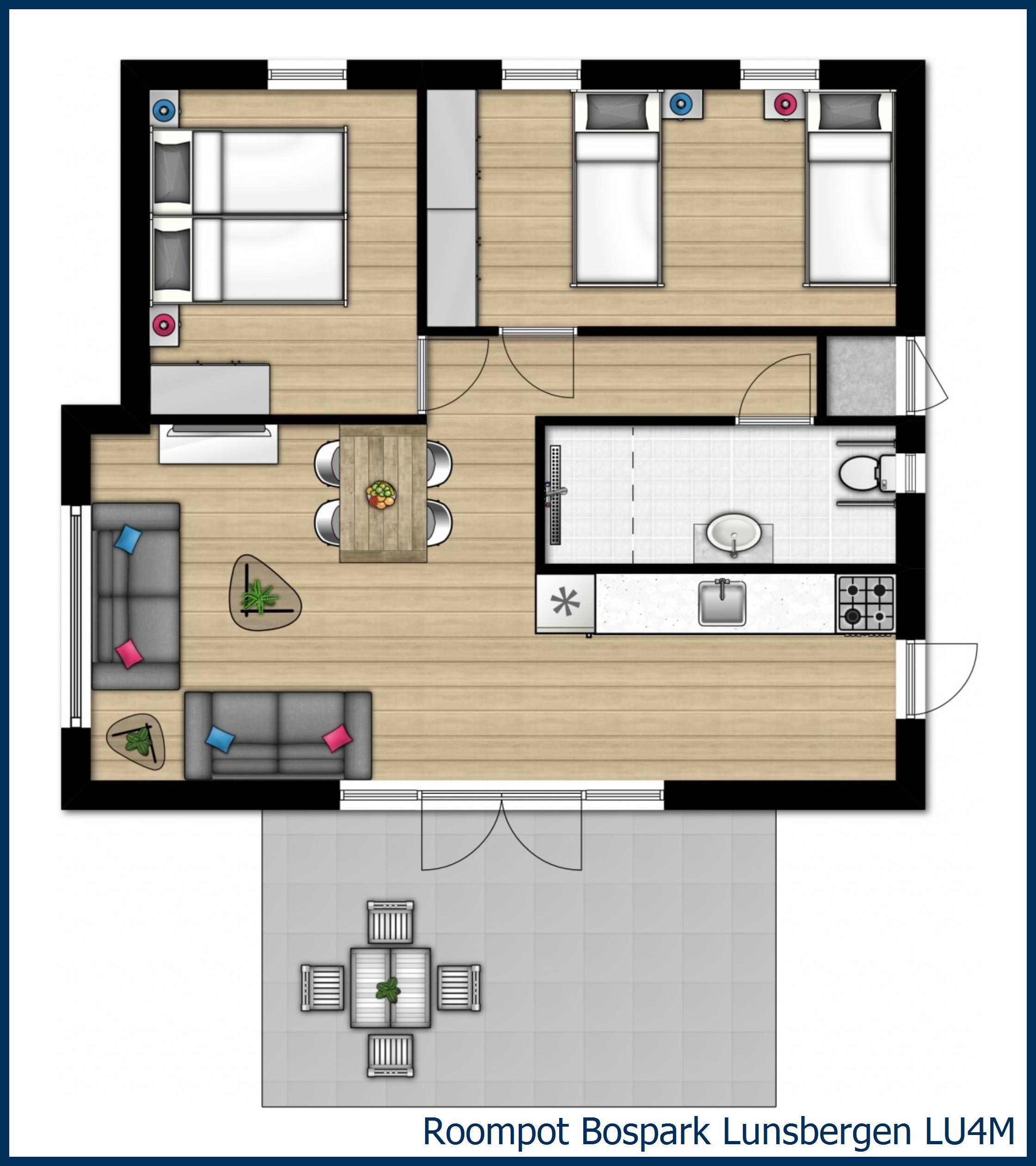 Chalet LU4M à Bospark Lunsbergen