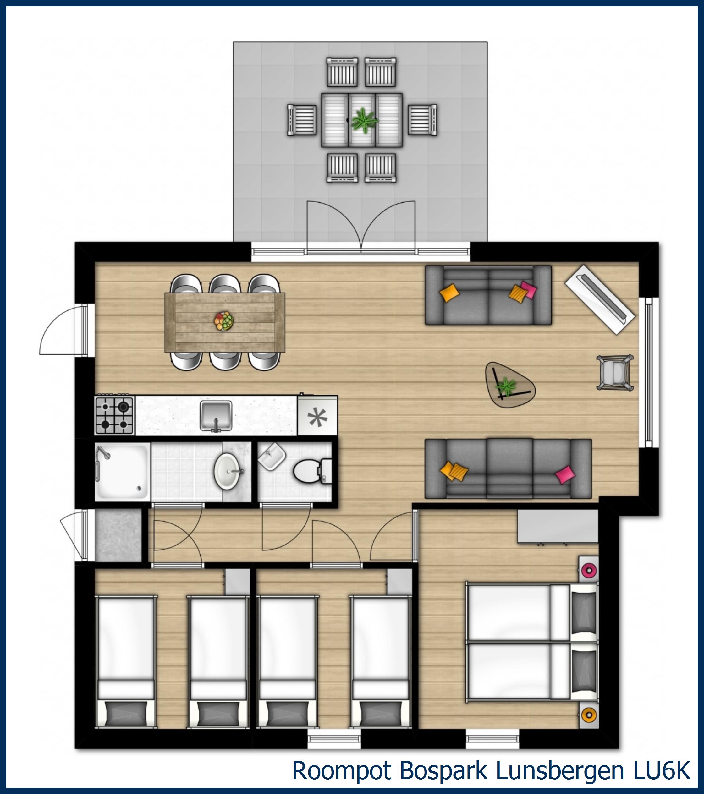 Chalet LU6K à Bospark Lunsbergen