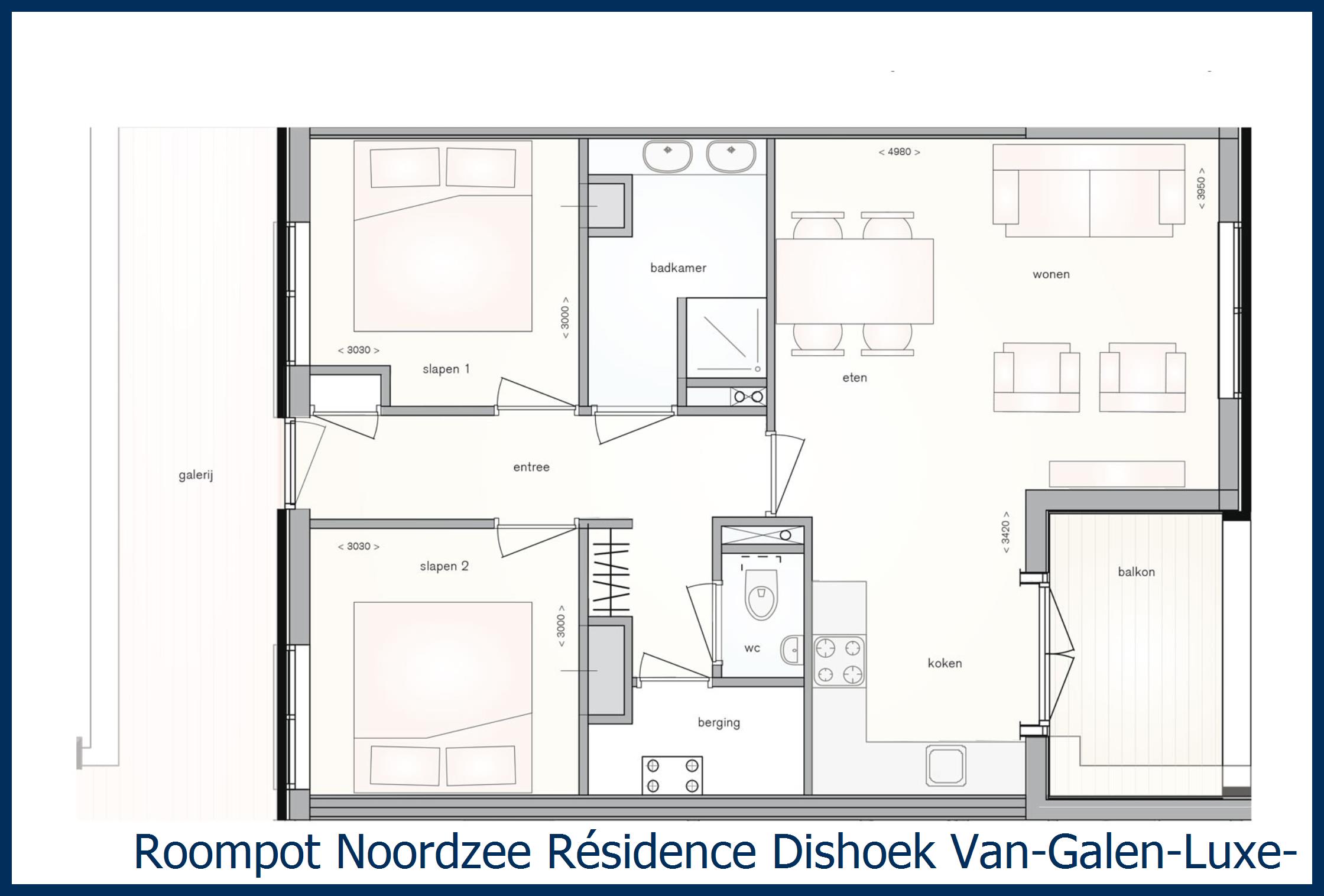 Appartement Van-Galen-Luxe-4 à Noordzee Résidence Dishoek