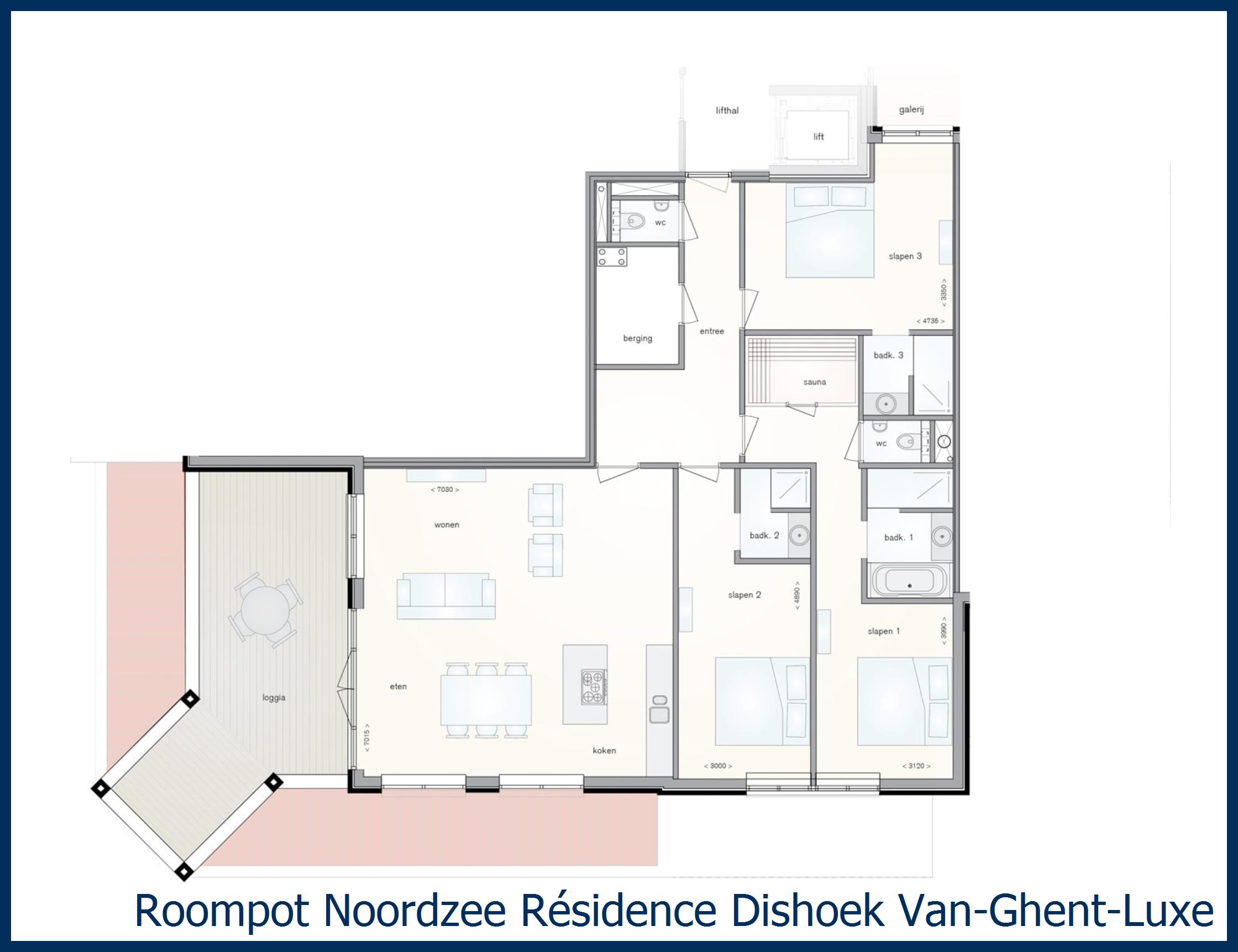 Appartement Van-Ghent-Luxe-Wellness-6 à Noordzee Résidence Dishoek