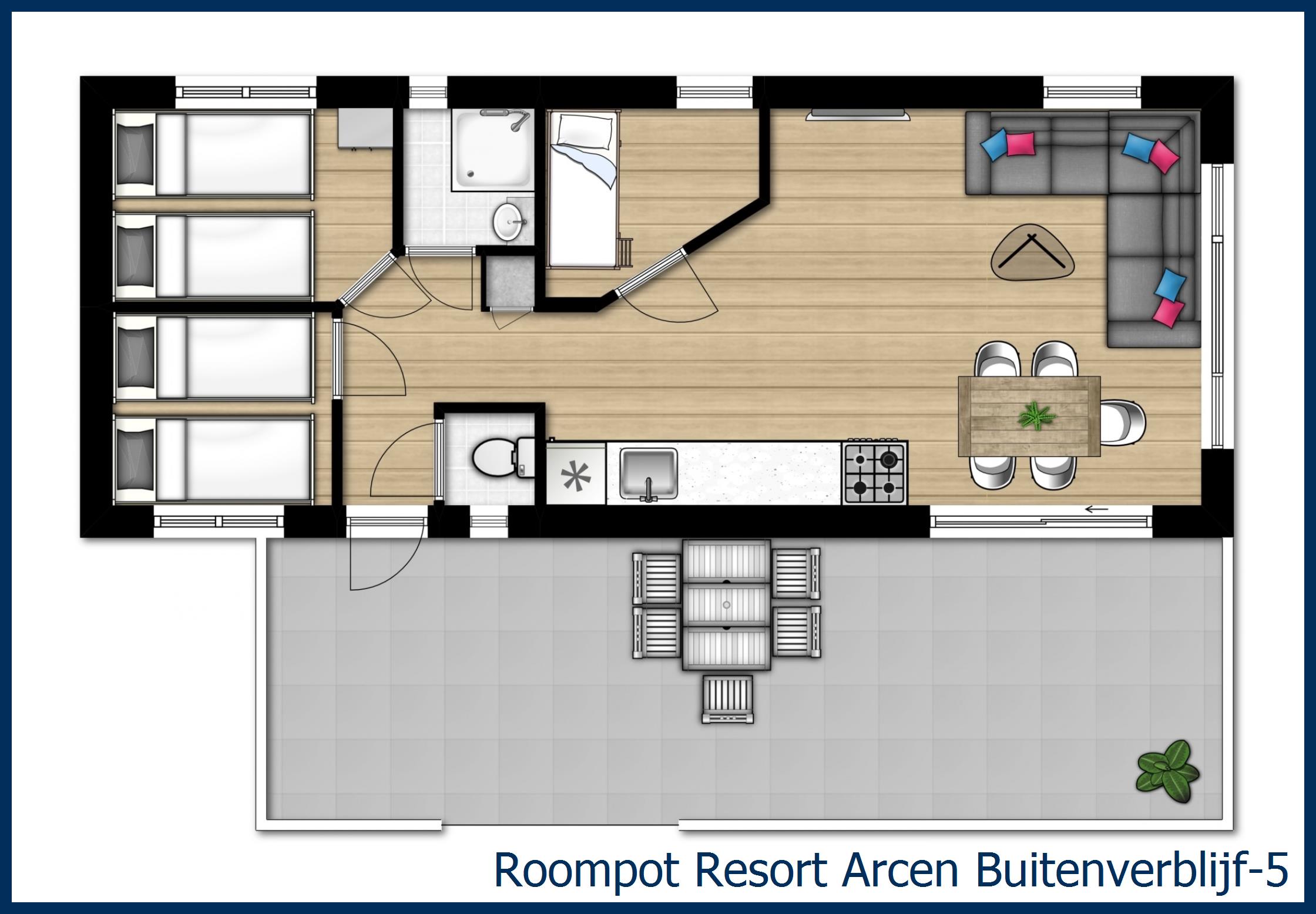 Chalet Buitenverblijf-5 in Resort Arcen