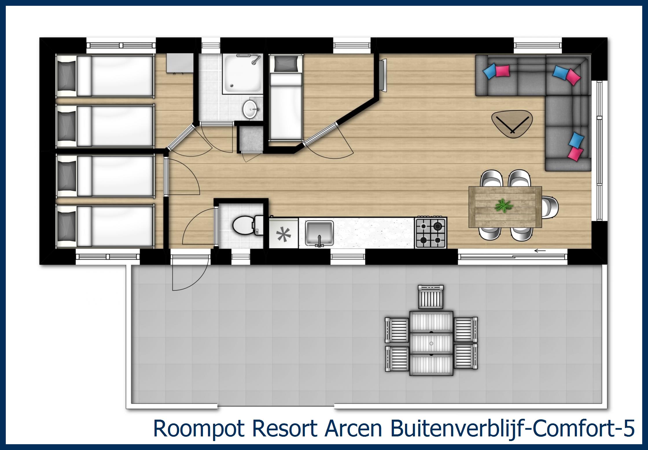 Chalet Buitenverblijf-Comfort-5 à Resort Arcen