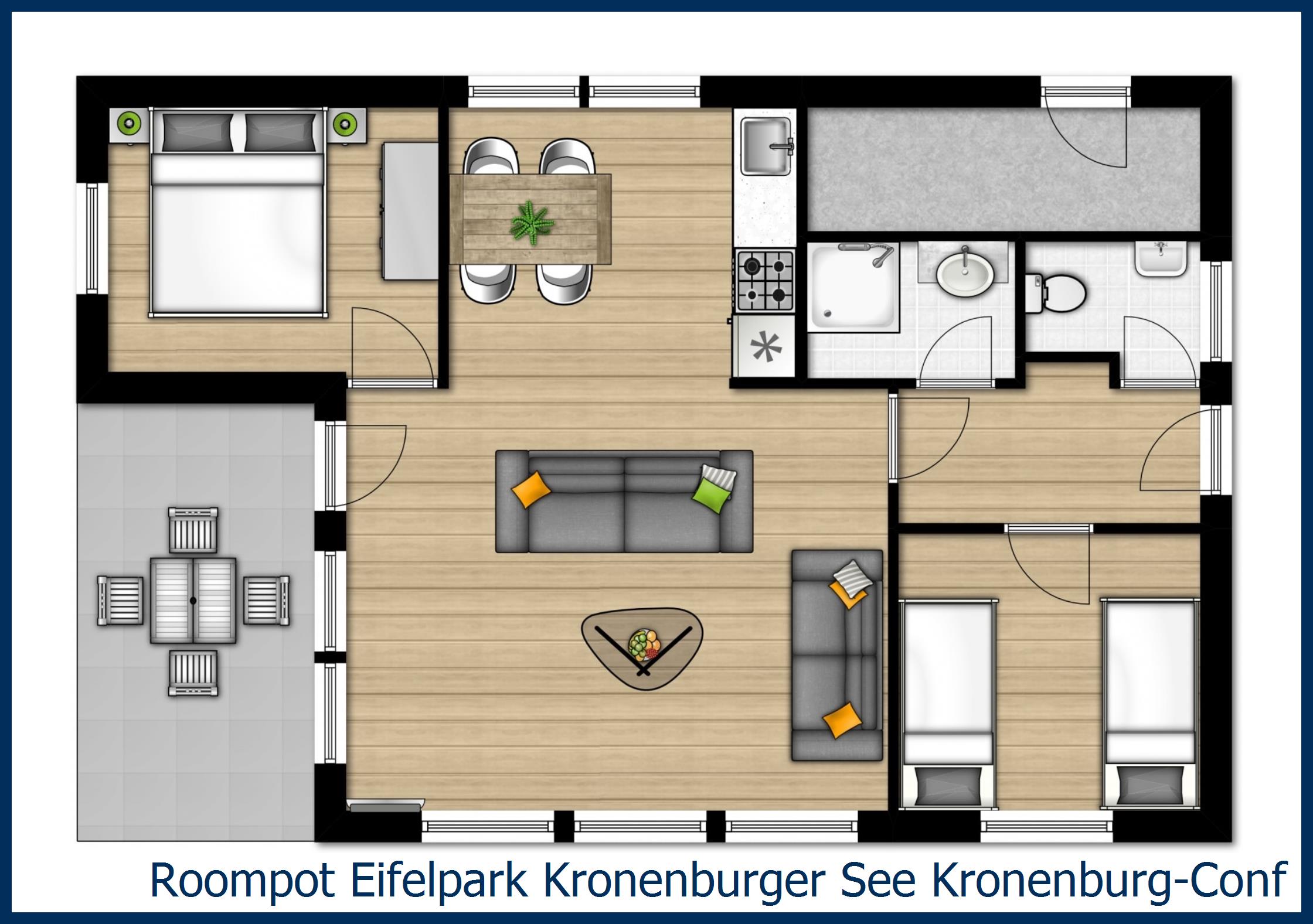 Bungalow Kronenburg-Confort-4 à Eifelpark Kronenburger See
