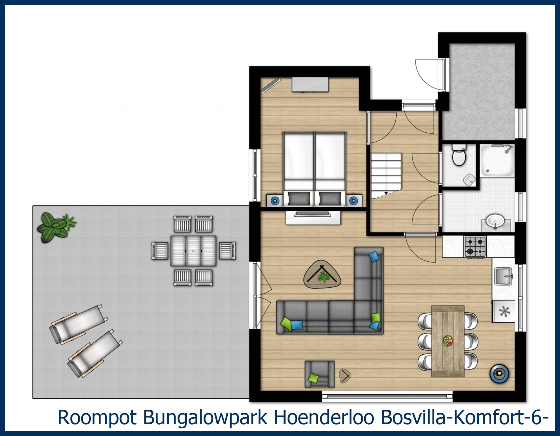 Bungalow Bosvilla-Komfort-6-7 in Hoenderloo