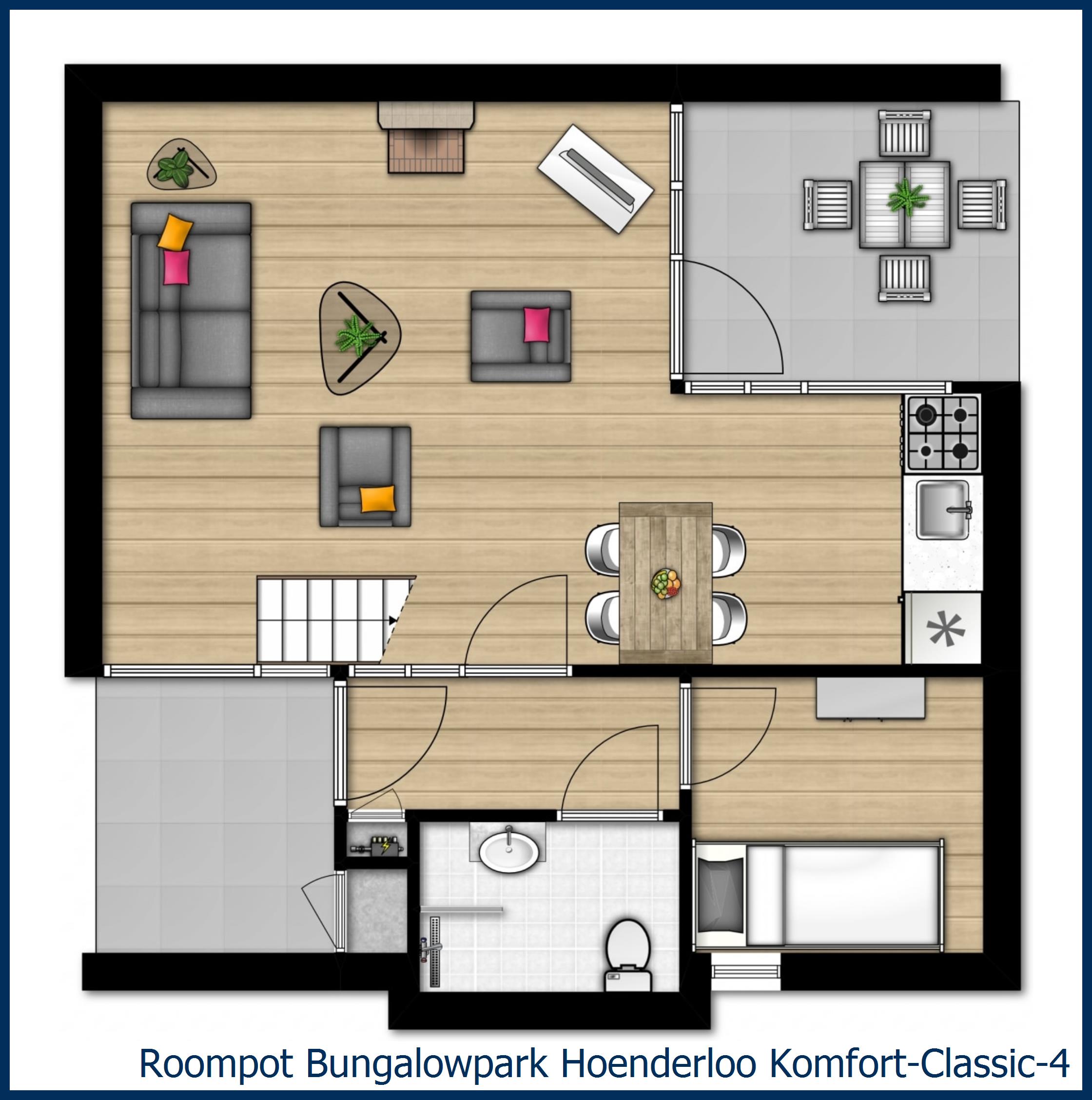 Bungalow Komfort-Classic-4 in Hoenderloo