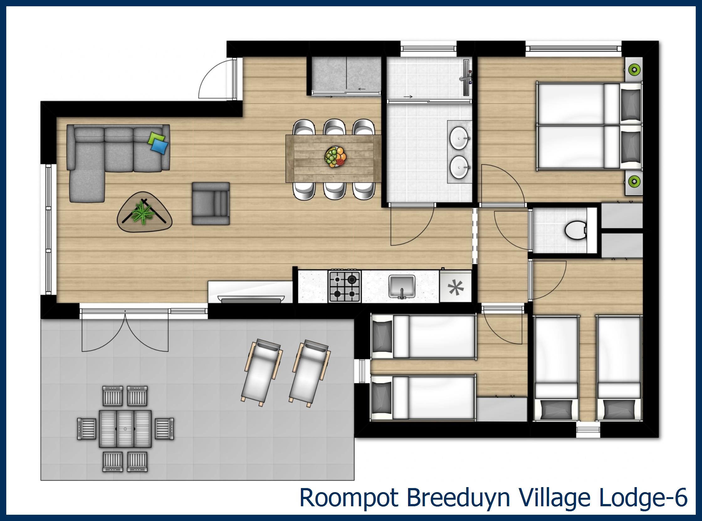 Pavillon Lodge-6 à Breeduyn Village