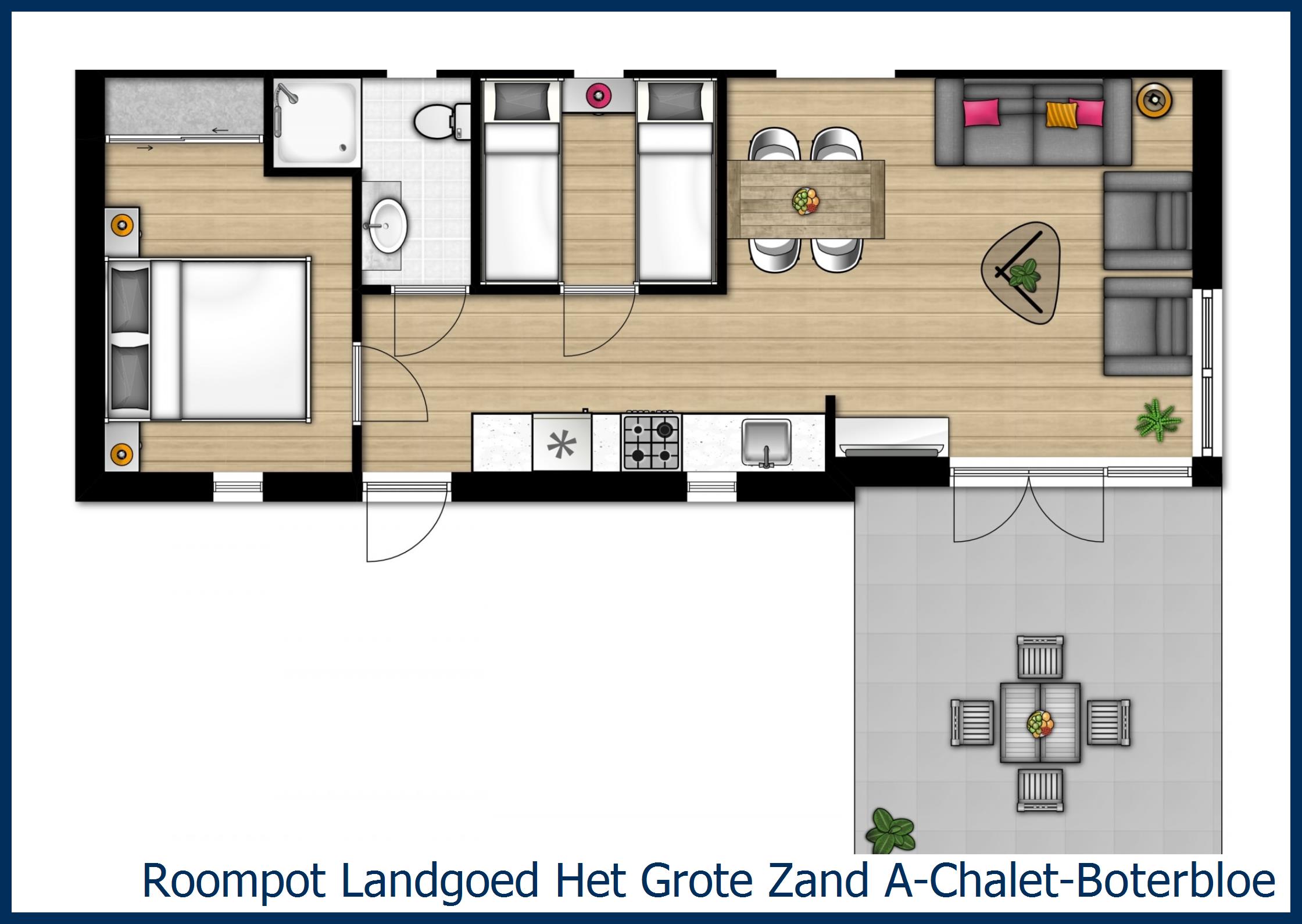 Chalet A--Boterbloem-4 à Het Grote Zand