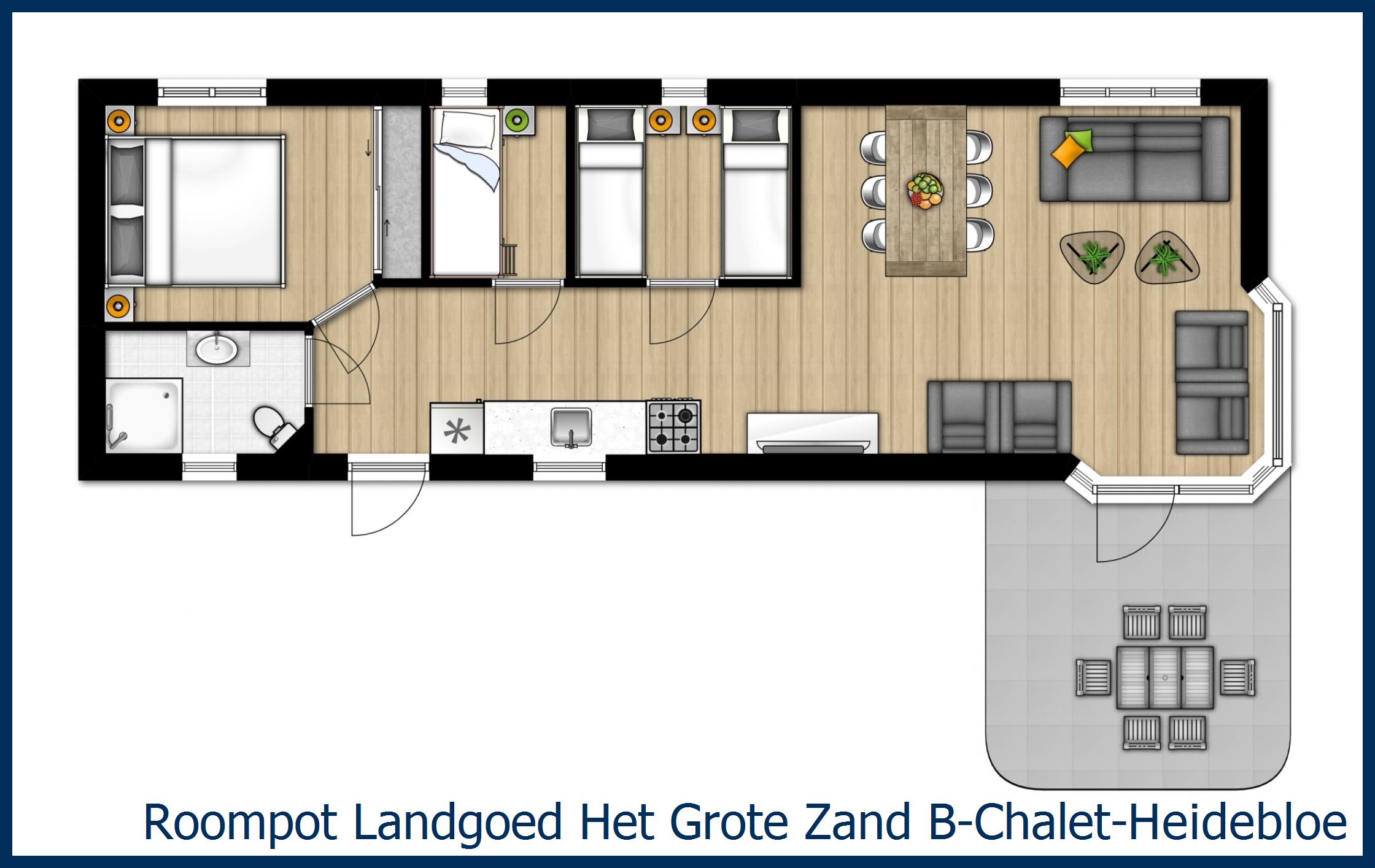 Chalet B--Heidebloem-6 à Het Grote Zand