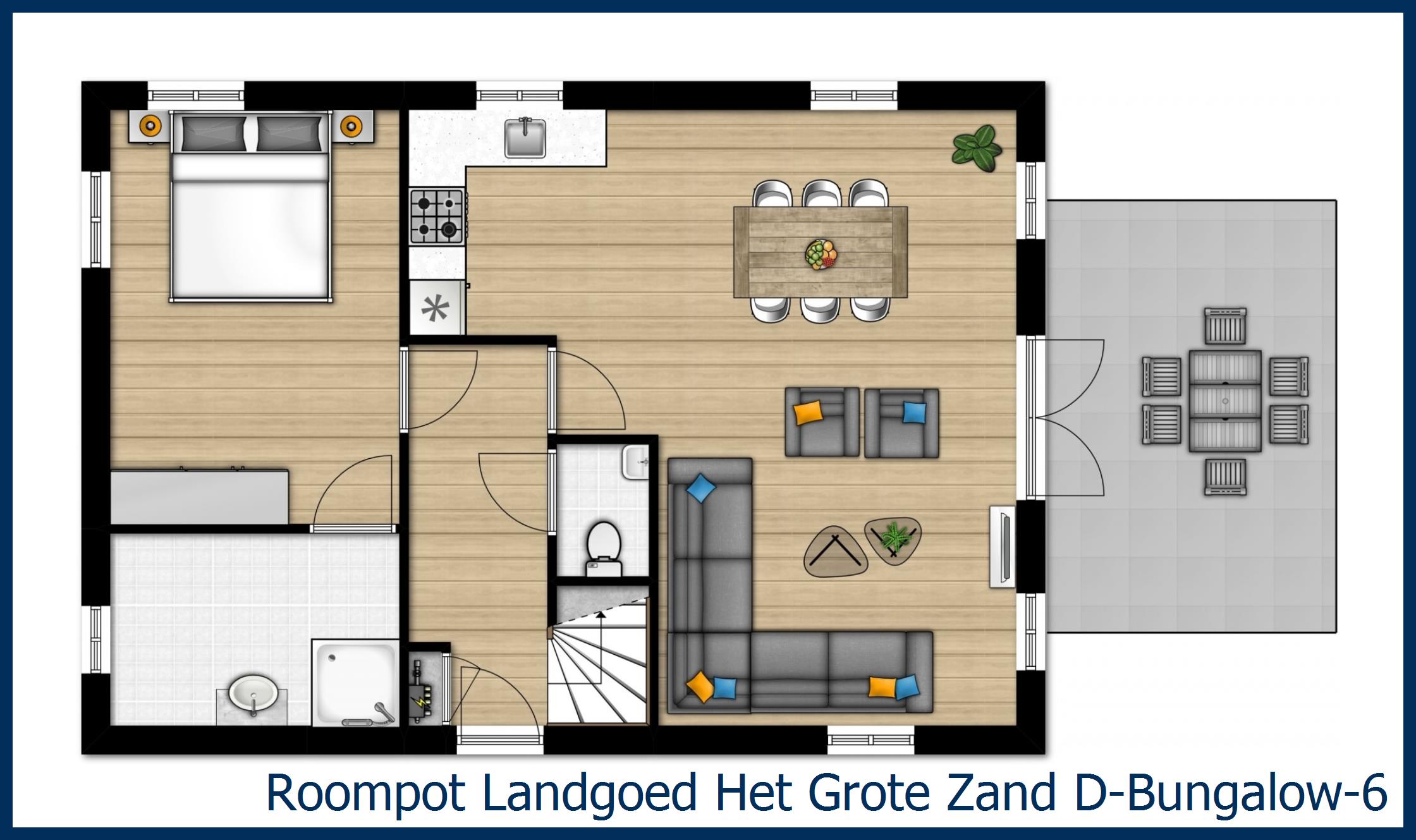 Bungalow D--6 à Het Grote Zand