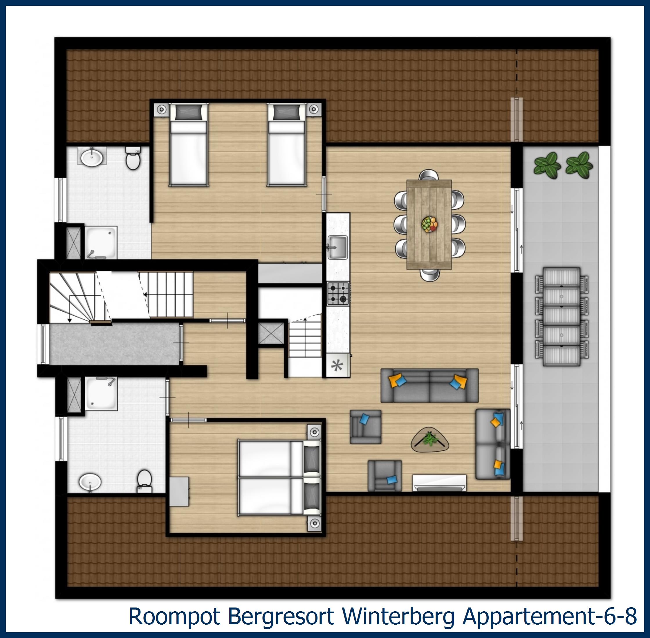 Appartement 6-8 in Bergresort Winterberg