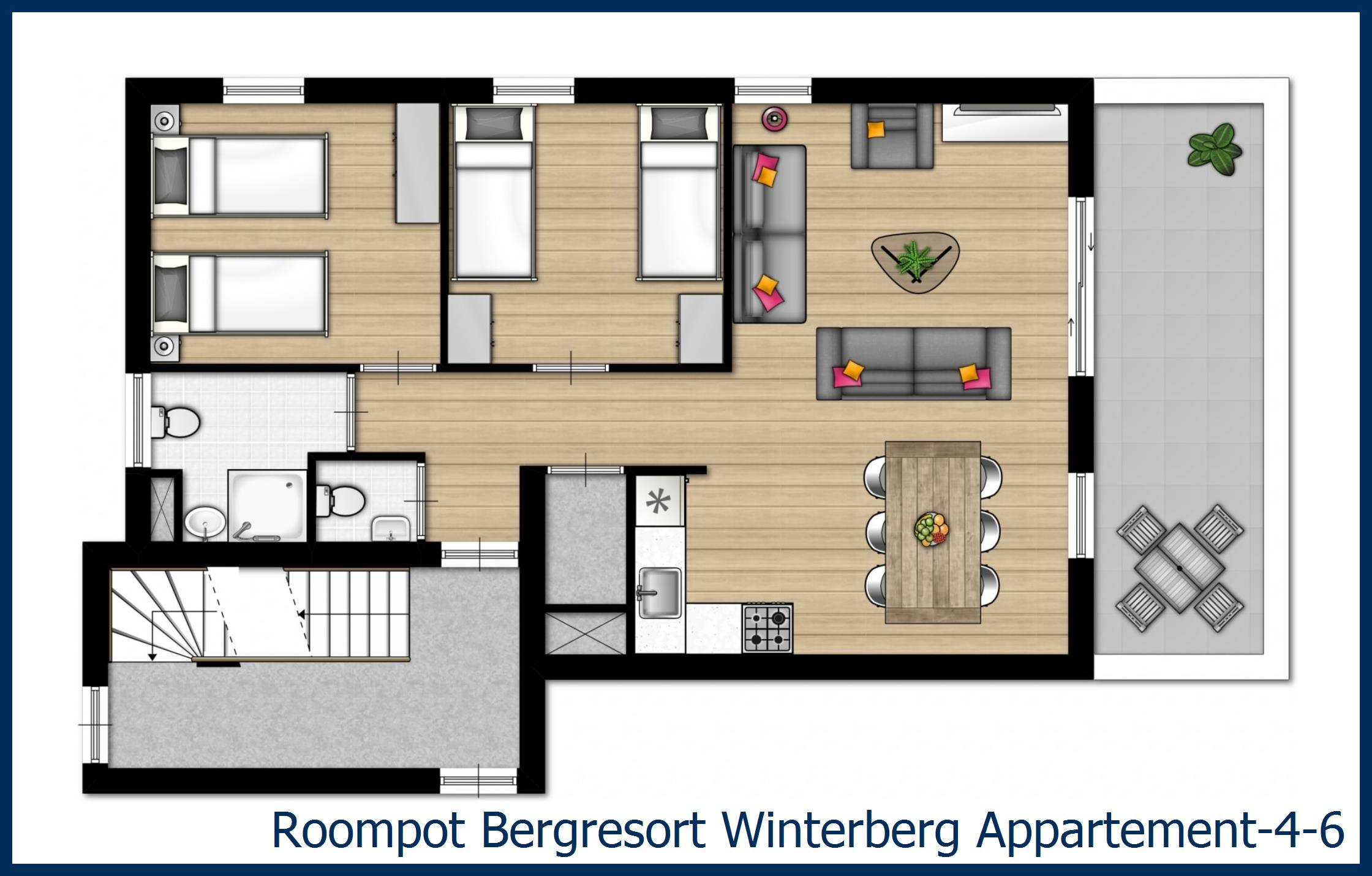 Le plan du Appartement 4-6