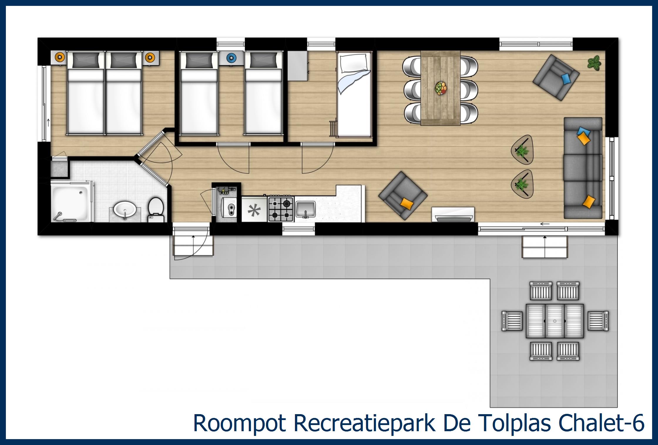 Chalet 6 in De Tolplas