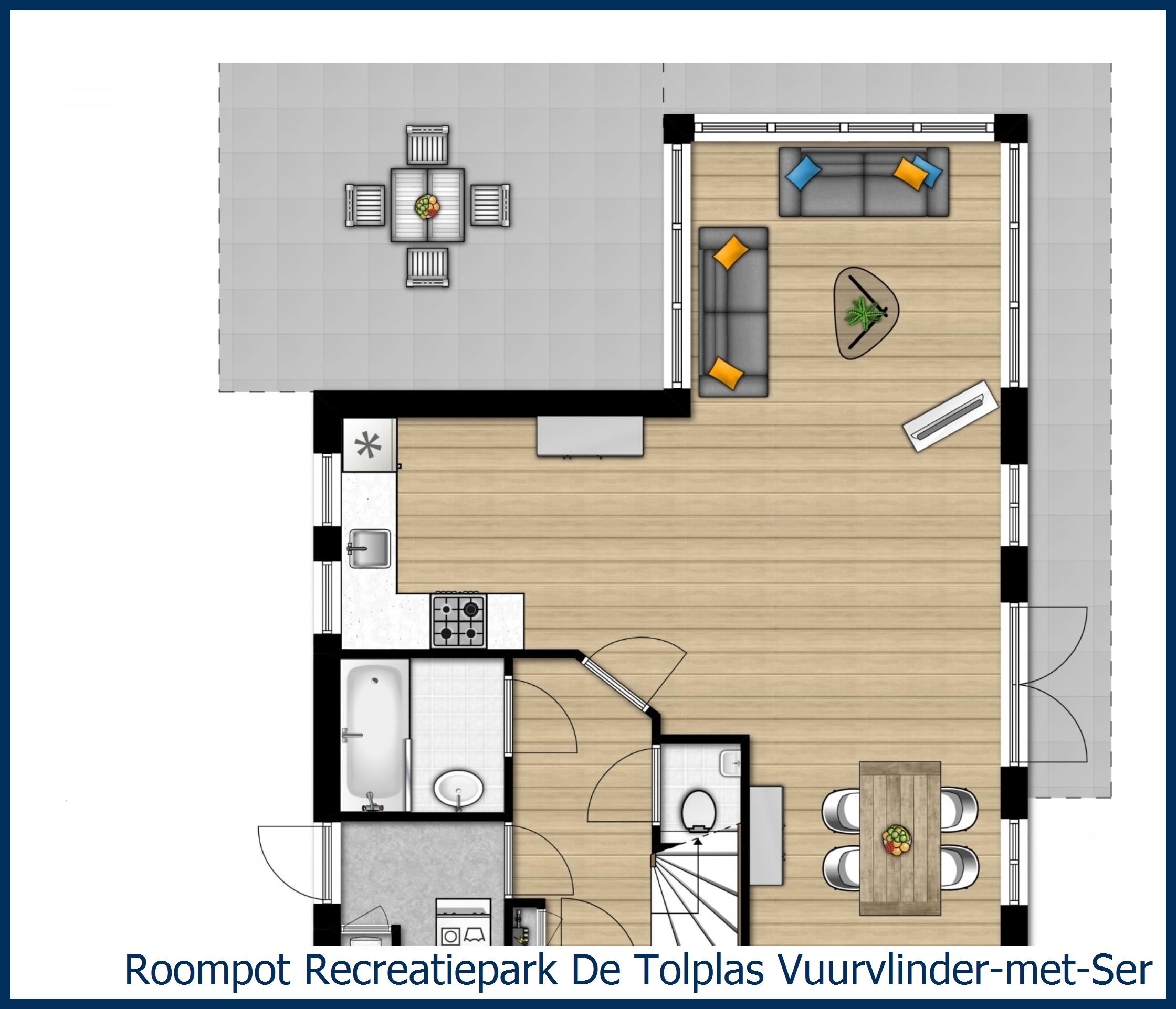 Bungalow Vuurvlinder-met-Serre-4 à De Tolplas
