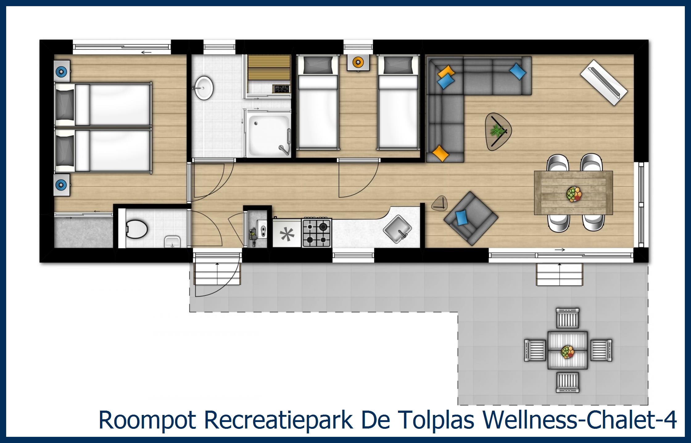 Chalet Wellness--4 à De Tolplas