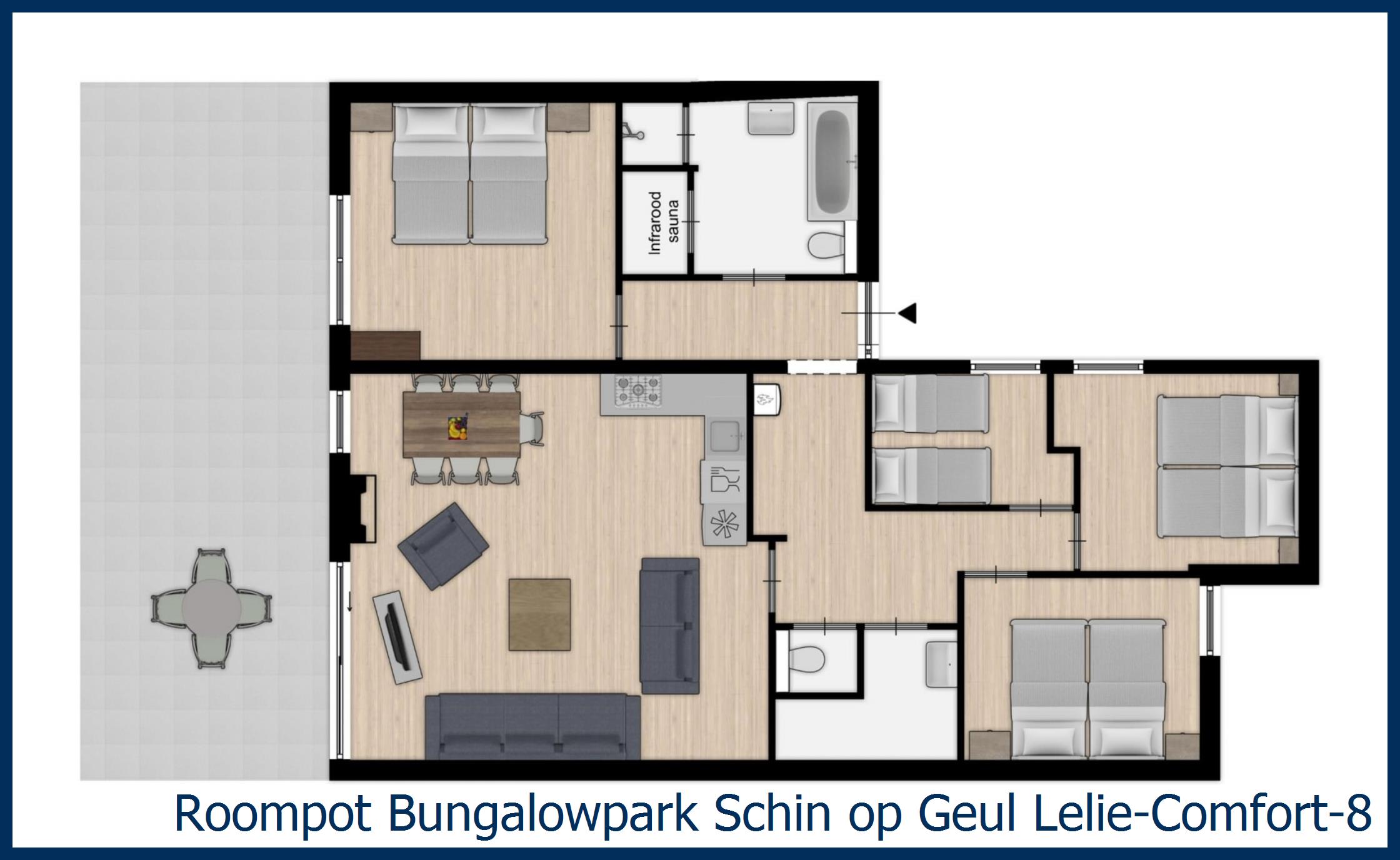 Bungalow Lelie-Comfort-8 à Schin op Geul