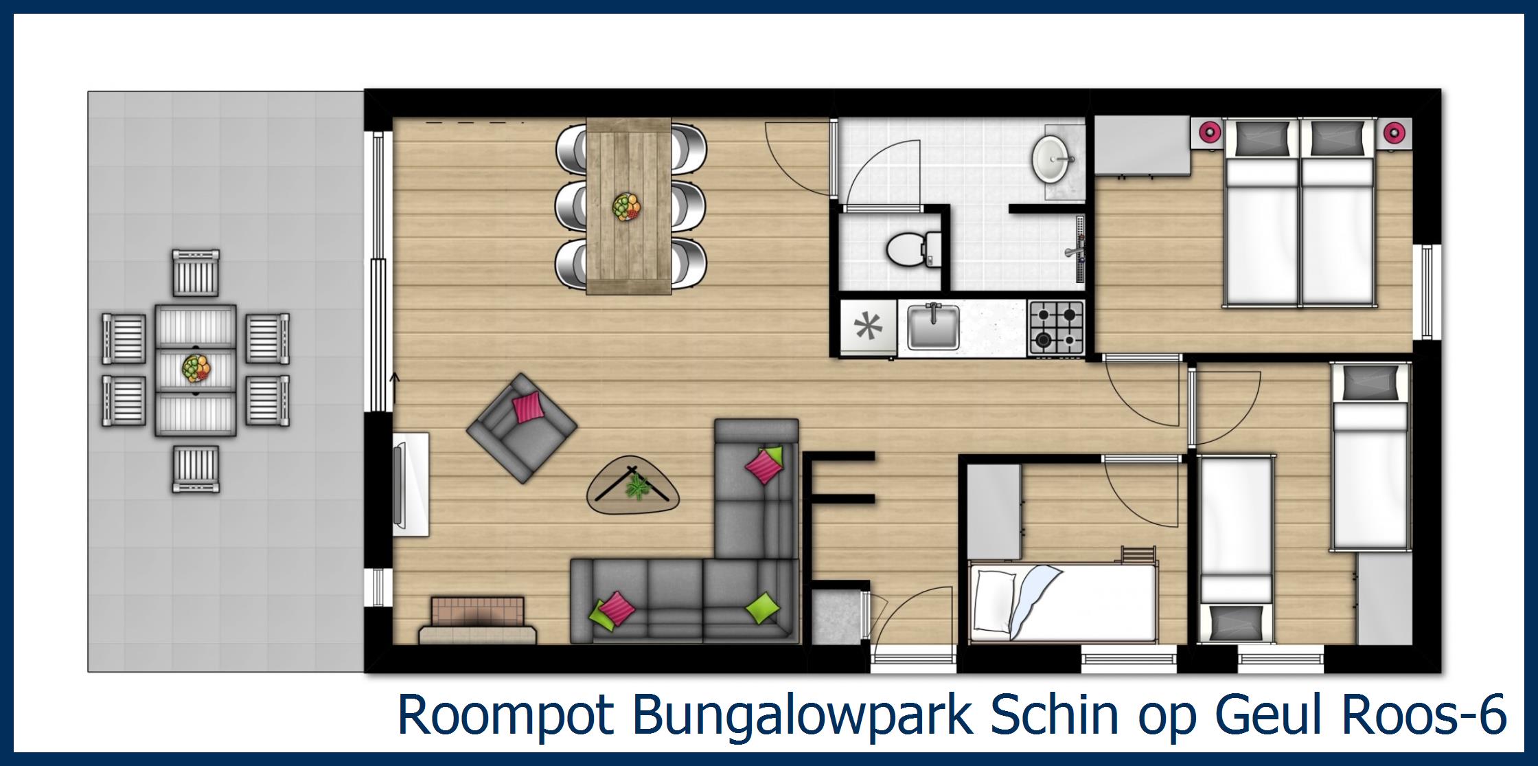 Bungalow Roos-6 à Schin op Geul