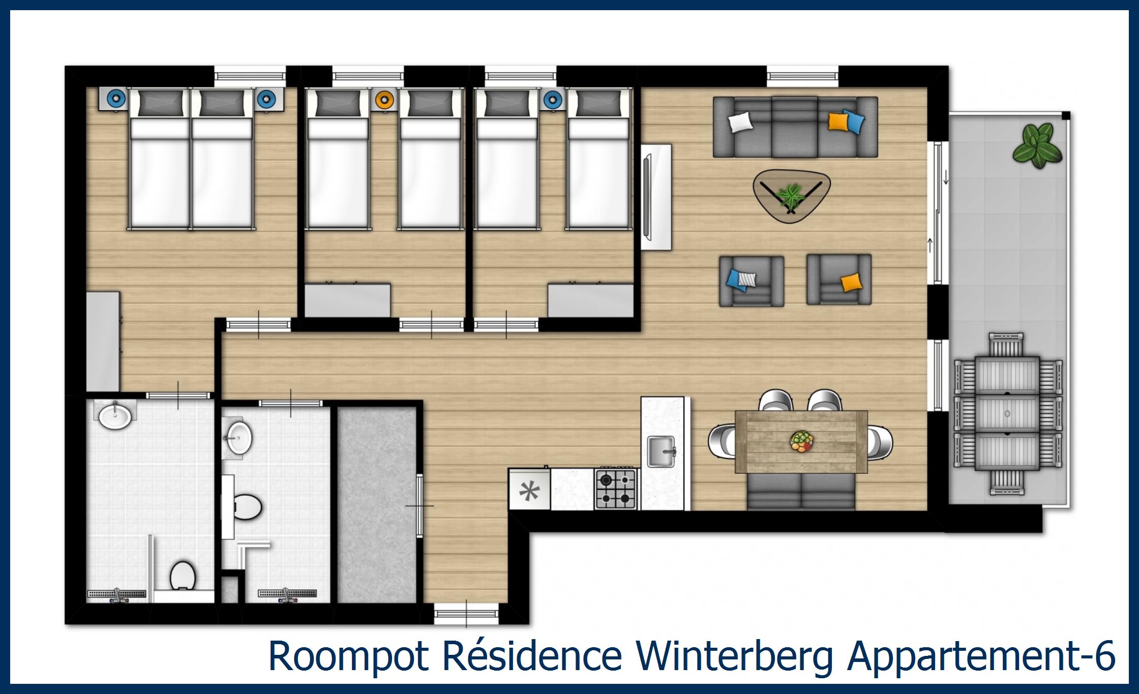 Appartement 6 in Résidence Winterberg