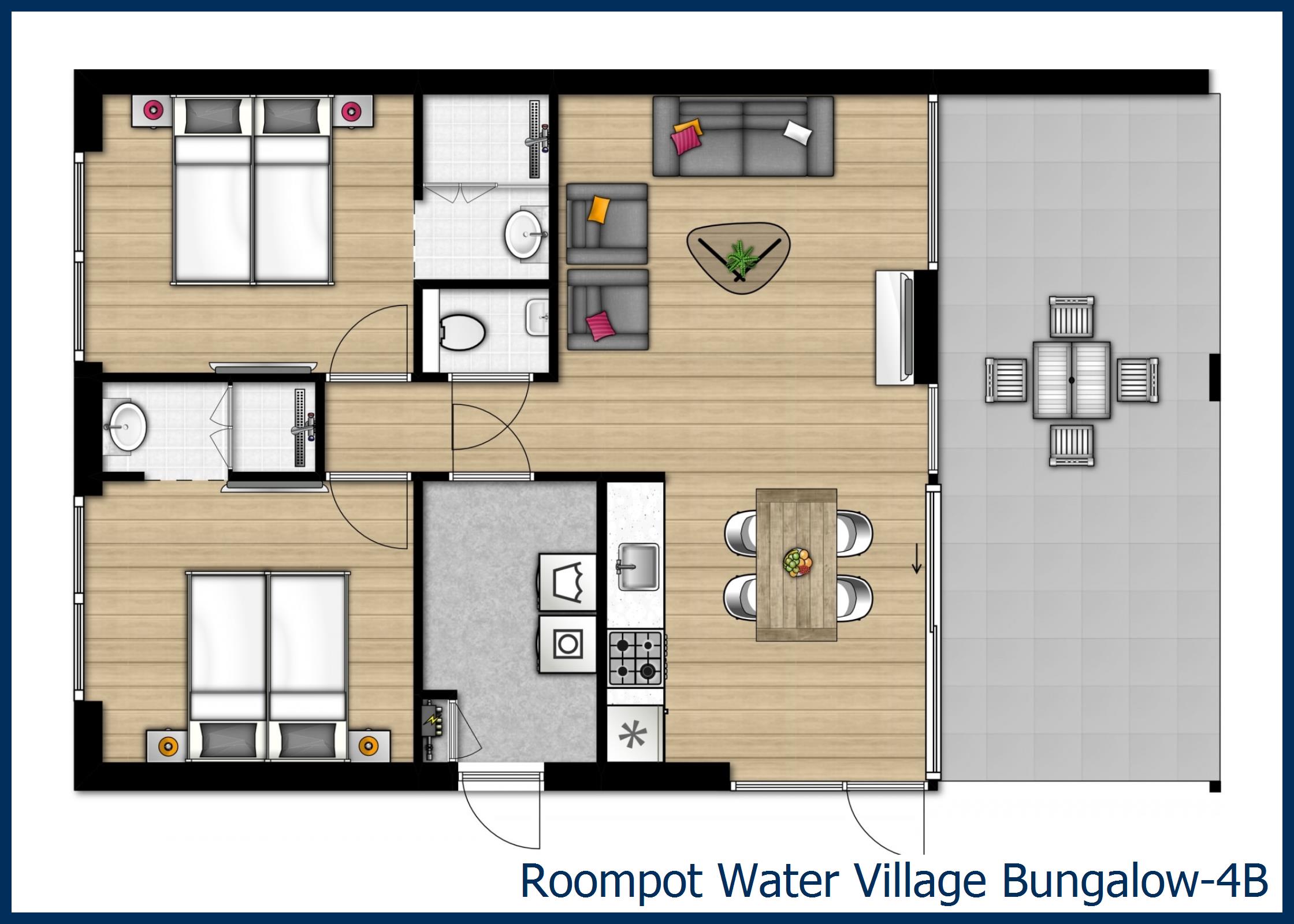 Bungalow 4B à Water Village