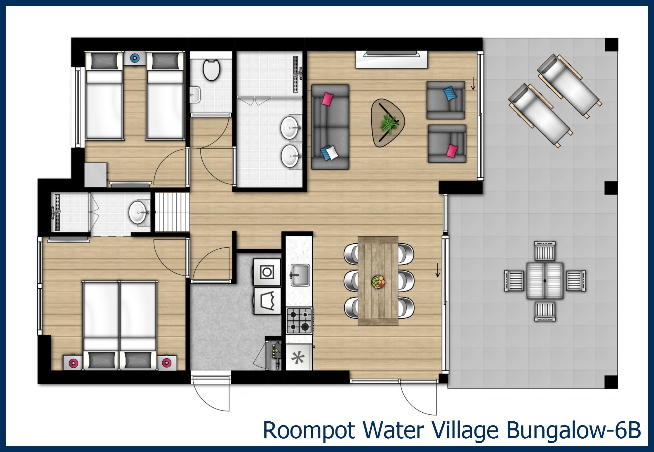 Bungalow 6B à Water Village