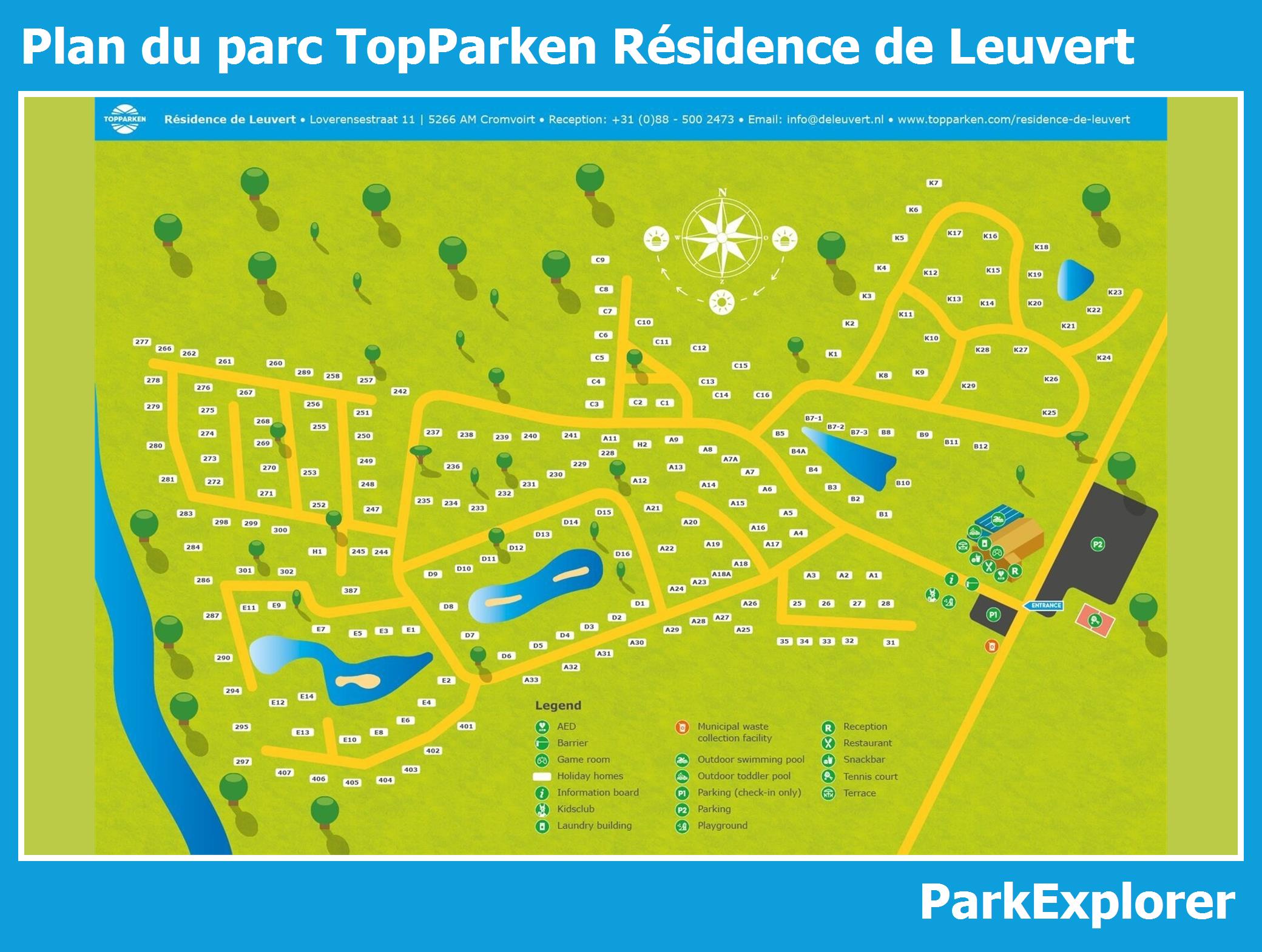 Plan TopParken Résidence de Leuvert